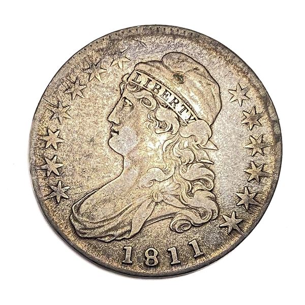 1811 Capped Bust Half Dollar LIGHTLY CIRCULATED