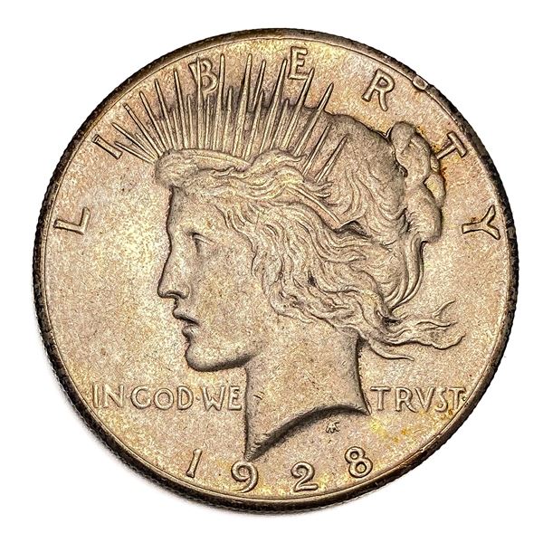1928 Silver Peace Dollar CLOSELY UNCIRCULATED
