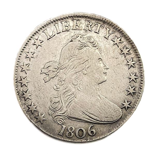 1806 Draped Bust Half Dollar ABOUT UNCIRCULATED
