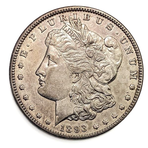 1893 Morgan Silver Dollar AU