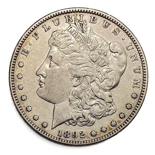 1892-S Morgan Silver Dollar AU