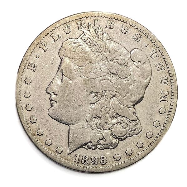 1893-CC Morgan Silver Dollar Fine