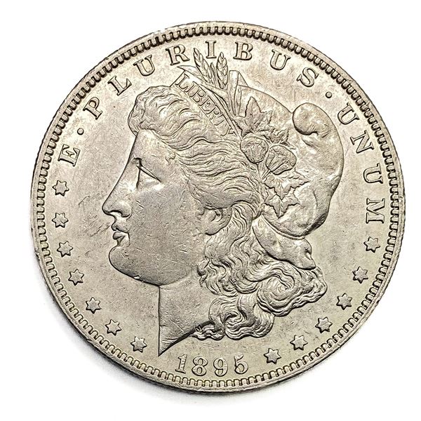 1895-O Morgan Silver Dollar AU+