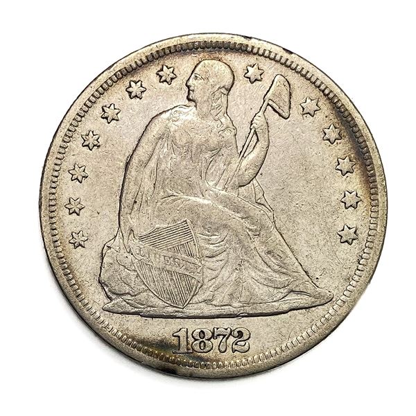 1872 Seated Liberty Dollar Fine
