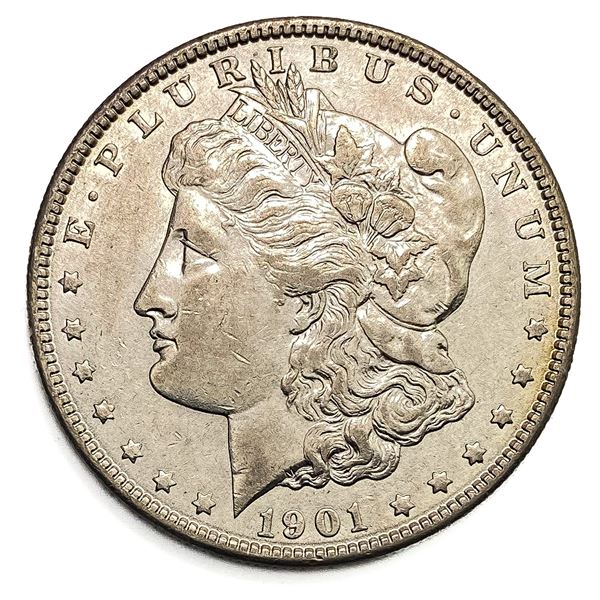 1901 Morgan Silver Dollar AU