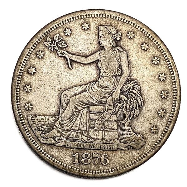 1876-S Silver Trade Dollar Fine