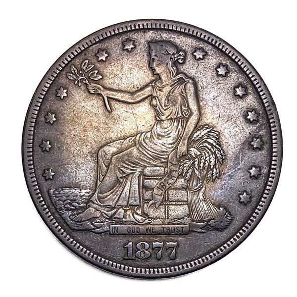1877 Silver Trade Dollar XF