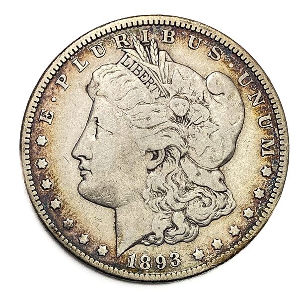 1893 Morgan Silver Dollar Avg Circ