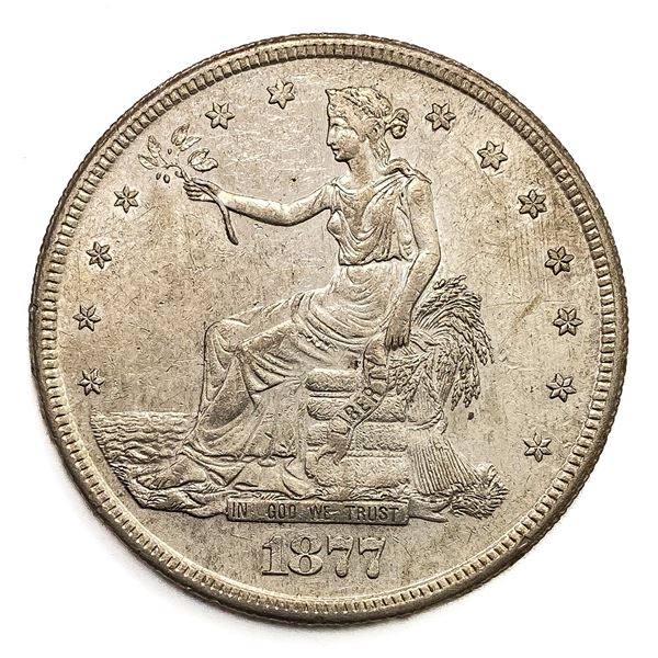 1877-S Silver Trade Dollar AU