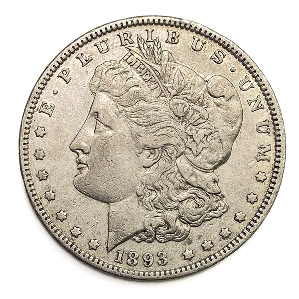 1893 Morgan Silver Dollar AU