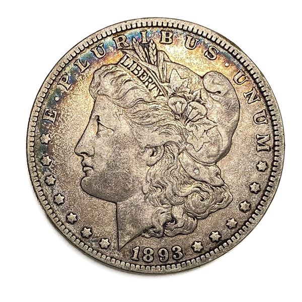 1893 Morgan Silver Dollar VF