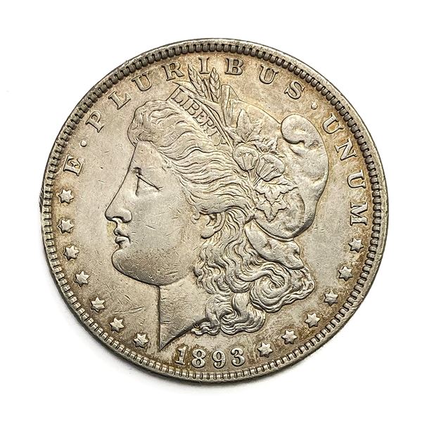 1893 Morgan Silver Dollar AU