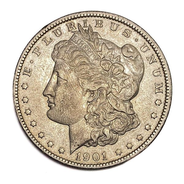 1901 Morgan Silver Dollar AU