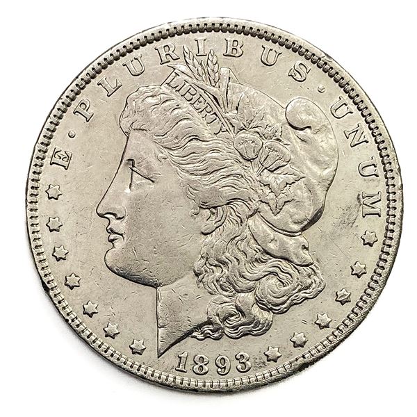 1893 Morgan Silver Dollar AU