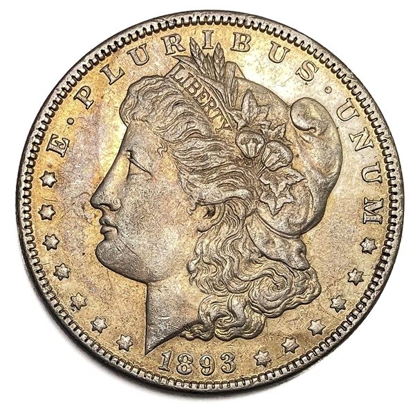 1893 Morgan Silver Dollar AU