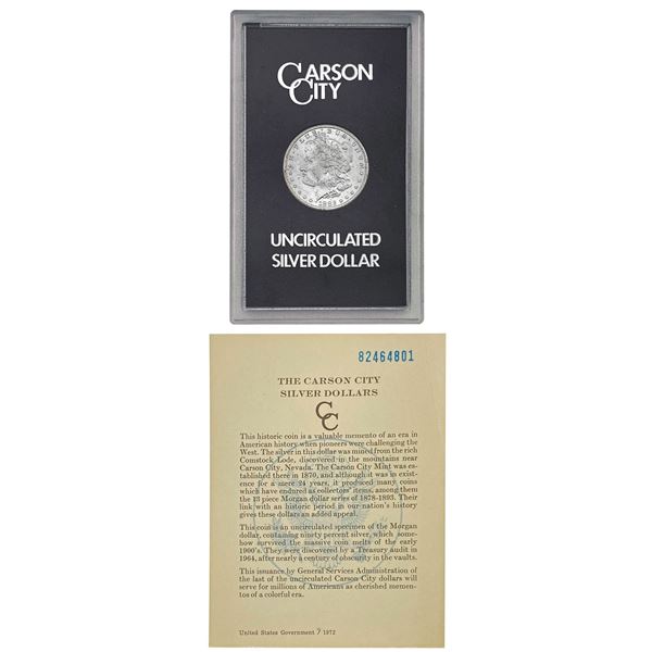 1882-CC Morgan Silver Dollar GSA