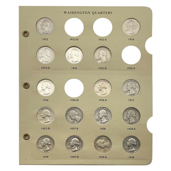 1932-1985 UNC Washington Quarter Set W/Proofs [107 Coins]