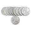 Image 1 : Gem BU 1oz Silver Rounds Lot of 10 [10 Coins]
