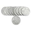 Image 2 : Gem BU 1oz Silver Rounds Lot of 10 [10 Coins]