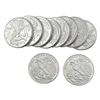Image 2 : Gem BU 1oz Silver Rounds Lot of 10 [10 Coins]