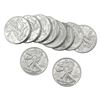 Image 1 : Gem BU 1oz Silver Rounds Lot of 10 [10 Coins]