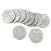 Image 2 : Gem BU 1oz Silver Rounds Lot of 10 [10 Coins]