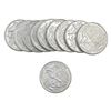 Image 2 : Gem BU 1oz Silver Rounds Lot of 10 [10 Coins]