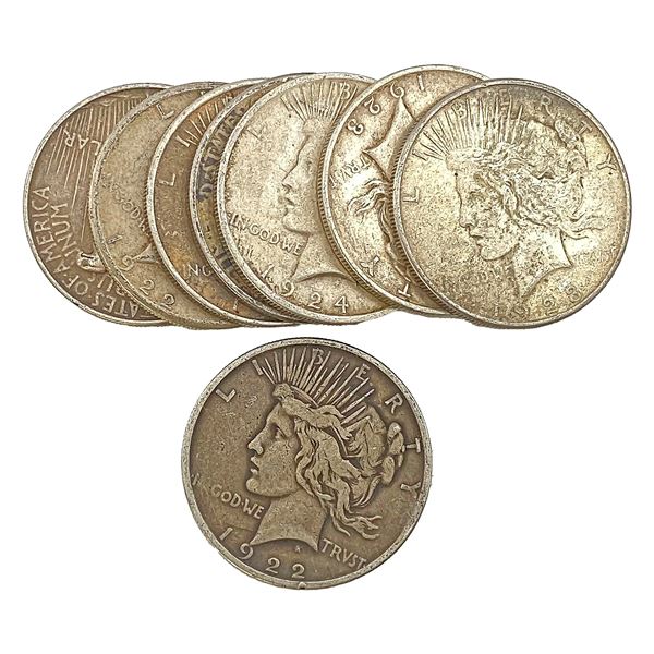 1922-1924 [8] Silver Peace Dollar