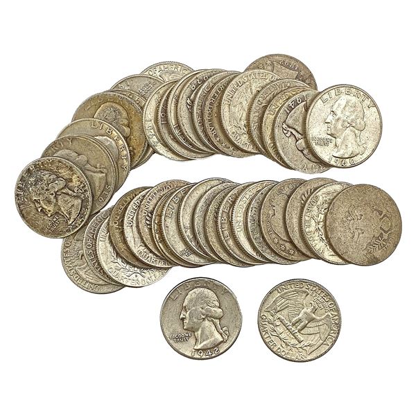 1892-1964 [40] 90% Silver Quarters