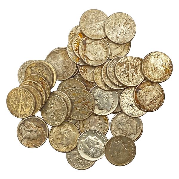1943-1964 [50] 90% Silver Dimes