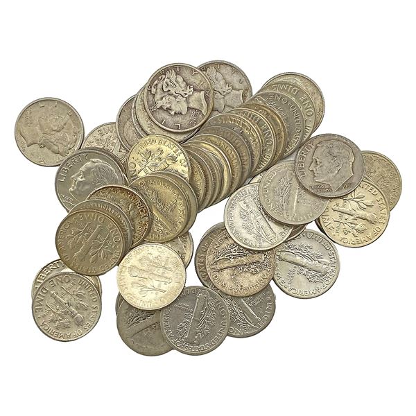 1918-1964 [50] 90% Silver Dimes