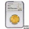Image 1 : 1910-D $10 Gold Eagle NGC MS61