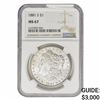 Image 1 : 1881-S Morgan Silver Dollar NGC MS67