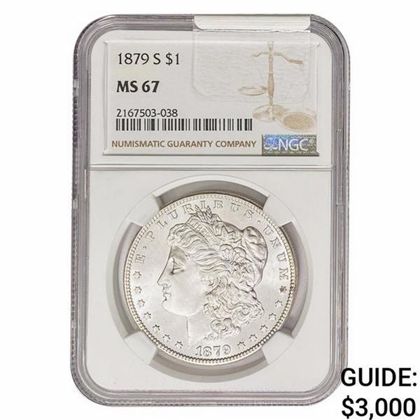 1881-S Morgan Silver Dollar NGC MS67