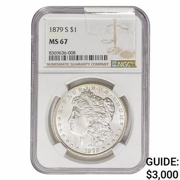 1879-S Morgan Silver Dollar NGC MS67