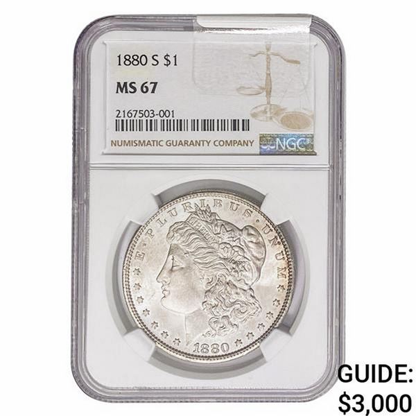 1880-S Morgan Silver Dollar NGC MS67