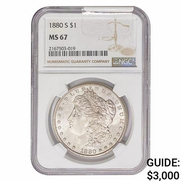 1880-S Morgan Silver Dollar NGC MS67