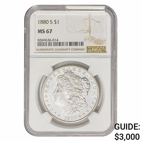 1880-S Morgan Silver Dollar NGC MS67