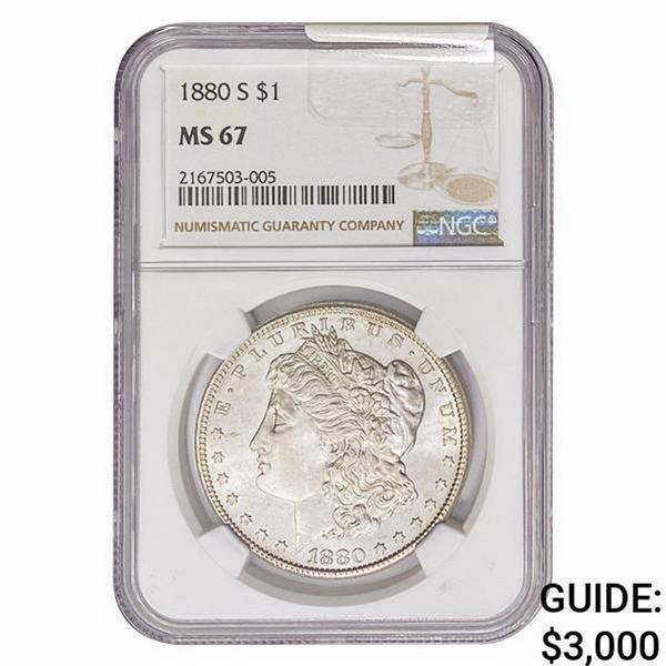 1880-S Morgan Silver Dollar NGC MS67