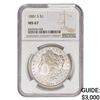 Image 1 : 1881-S Morgan Silver Dollar NGC MS67