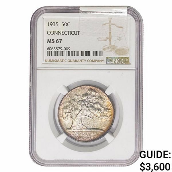 1935 Connecticut Half Dollar NGC MS67