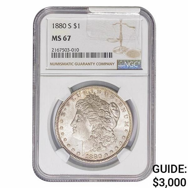1880-S Morgan Silver Dollar NGC MS67