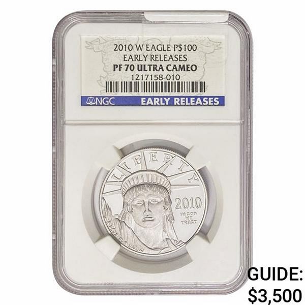 2010-W 1oz Platinum $100 Eagle NGC PF70 UC