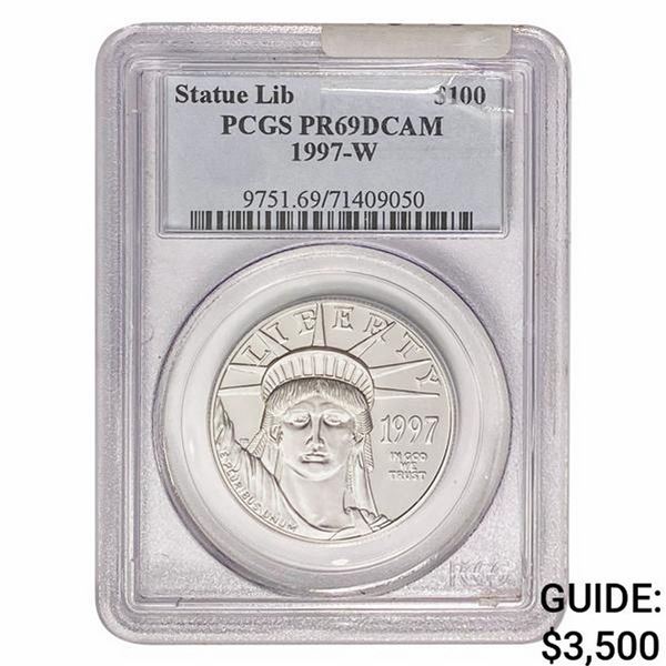 1997-W 1oz Platinum $100 Liberty PCGS PR69 DCAM