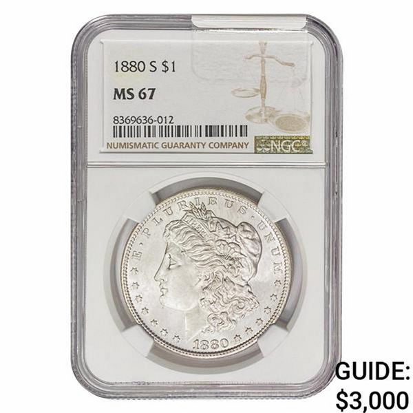 1880-S Morgan Silver Dollar NGC MS67