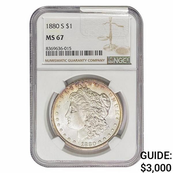 1880-S Morgan Silver Dollar NGC MS67