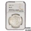 Image 1 : 1881-S Morgan Silver Dollar NGC MS67