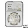 Image 1 : 1881-S Morgan Silver Dollar NGC MS67