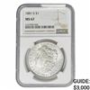 Image 1 : 1881-S Morgan Silver Dollar NGC MS67