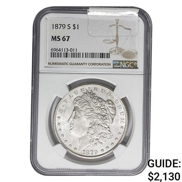 1879-S Morgan Silver Dollar NGC MS67